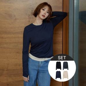 모르간 울실크 혼방 티블라우스 4종[런칭 가격 59,900원]