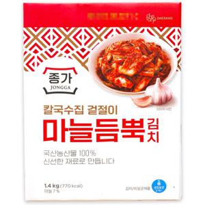 코스트코 종가 칼국수집 겉절이 마늘듬뿍 김치 1.4kg 국산 썰은