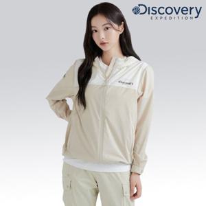 [디스커버리] 여성 아웃도어 컬러블럭 바람막이 (DWWJ7B043 IVS)