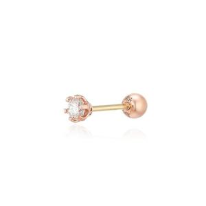 [GB] 랩그로운 다이아 2.7mm 10K 피어싱 LPFN1008D