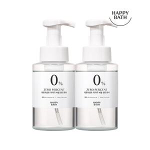 [해피바스]제로퍼센트 저자극 버블핸드워시 500ml 2입