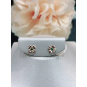 로이드 네잎 클로버 14K GOLD 탄생석  18K귀걸이 LPFO1002G