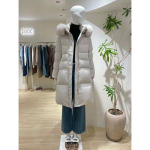 [쥬크]슬림핏 폭스퍼 구스 패딩 (Z244PSG312)