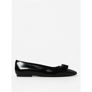 [SALVATORE FERRAGAMO] 여성 발레 플랫 Siwar 발레리나 인 나파 위드 보우 01G355 766408 002 블랙 /6