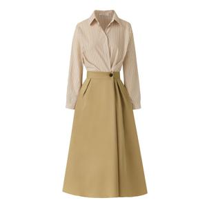 [포커스]클래식 줄무늬 핀턱 원피스 PBINF5S1OP3360