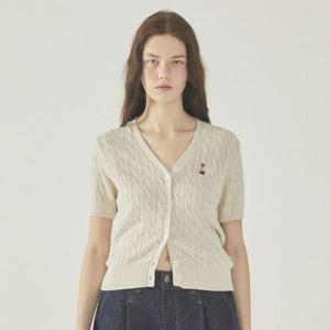 [후아유]여성 Steve V-Neck Melange Cardigan WHCKF2521F