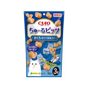 이나바 CS-172 CIAO 츄르비츠 참치&가리비관자 36g x 12개 묶음