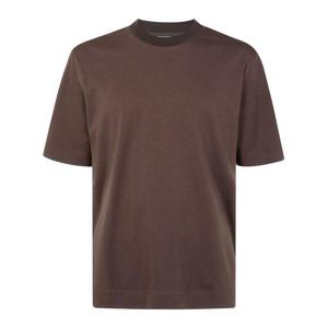 에르메네질도제냐 반팔 티셔츠 RUF366A9 F734 BROWN