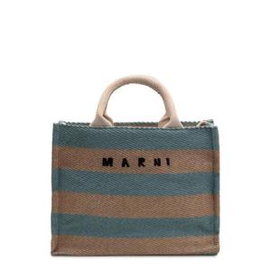 Marni 로고 프린트 스트라이프 토트백 SHMP0077Q2P8274 ZO905 TP935423189