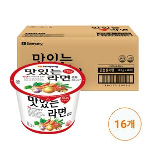 [삼양식품] 큰컵 맛있는라면 112g x 16개(1박스)