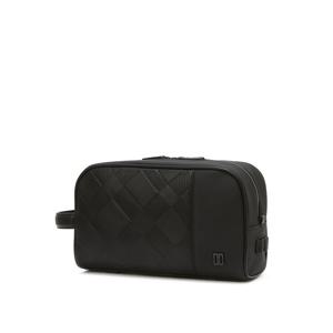 닥스 골프 25SS ONLINE EXCLUSIVE 블랙 체크 엠보 파우치백 DGGF5E903BK