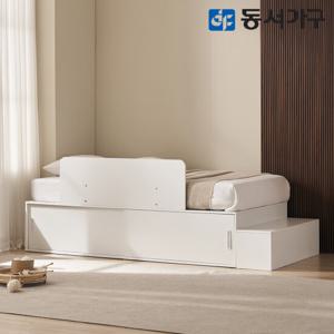 동서가구 뉴라보 빅수납 슬라이딩 SS 벙커 침대+안전가드+수납계단 (9존독립) DF645547