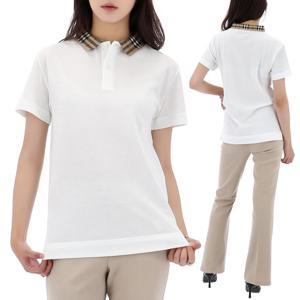 25FW 버버리 체크 카라 폴로 반팔 티셔츠 성인사이즈 8105571 A1464-AK