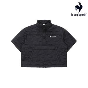 [르꼬끄][40% OFF] 여성 패딩 자가드 퀼팅 반팔 QP422TPDO6_BLK