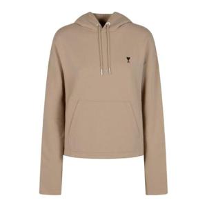 AMI 콘트라스트 Ami De Coeur 후드티 FSW767730LOOPBACKORGANICCOTTONFLEECE 229WHITECOFFEE TP946814275