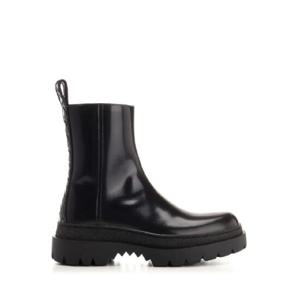 BOTTEGA VENETA 블랙 하이웨이 레더 앵클부츠 1311390