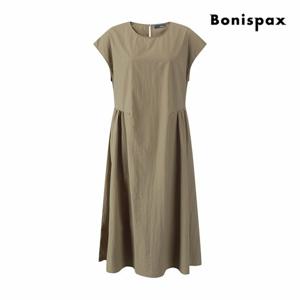 [보니스팍스] 에어리 텍스처 플레어 미디 원피스 (XP7OP018M0)