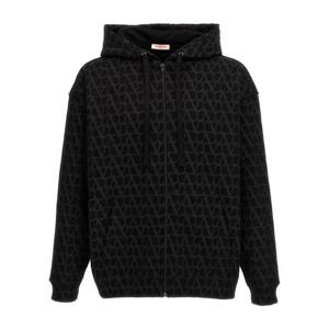 발렌티노 가라바니 후드 티셔츠 A00197040 Black