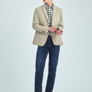 [브렌우드][에센셜스] 스탠다드핏 세로 슬럽 네이비 데님 BRPDX2
