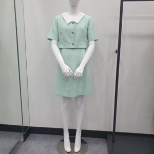 [로엠]카라 트위드 2in1 원피스_RMOWE25R17_CJ
