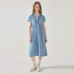 [후아유]스티브 데님 반팔 셔츠 원피스/WHOJF2451F
