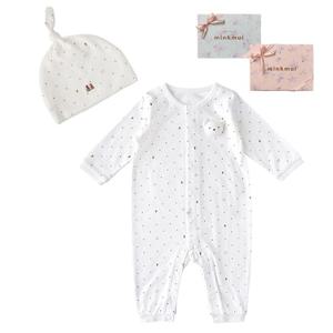 M밍크뮤D 25FW (WH)뮤뮤BI우주복 모자세트(2벌세트) (35A700410103)