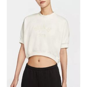 나이키 W 크루넥 반팔 크롭 프렌치 테리 탑 DD5 HJ0225 133