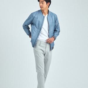 [브렌우드][브리스톨] 프린트 워싱 경량 보머 BRUAM25452BUL_JK