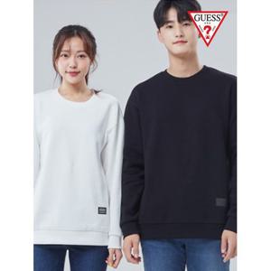 [게스]유니 미니로고 루즈핏 기모 맨투맨 NM4K0261