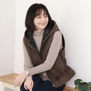 [웬디즈갤러리]브리나우 퀄팅 베스트 HVT105