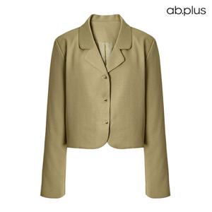 [ab.plus] 카라 원형 단추 포인트 자켓 (LSX1MJ58A)