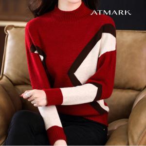 ATMARK 유니패턴배색니트_AA39KN046G