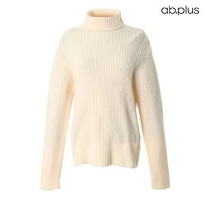 [ab.plus] 터틀넥 무지 디테일 긴팔 니트 (LSX4MW85A)