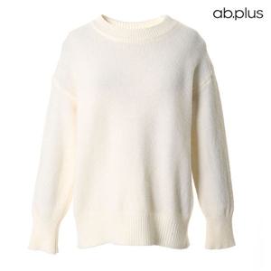 [ab.plus] 컬러 라운드넥 무지 포인트 니트 (LSY1MW54A)