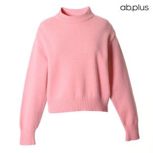 [ab.plus] 라운드넥 무지 포인트 긴팔 니트 (LSY1MW53A)