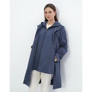 닥스 여성 24SS 역시즌특가50%세일블루 탈착퀼팅조끼 면혼방 야상형 점퍼 DLJU4A105B5