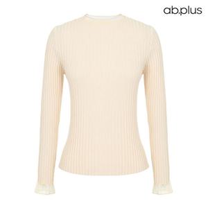 [ab.plus] 배색 포인트 라인 디테일 니트 (LSY1MW85A)
