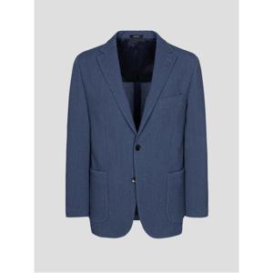 [갤럭시] MARZOTTO 울 혼방 플리츠 솔리드 재킷 블루 GA4211U23P