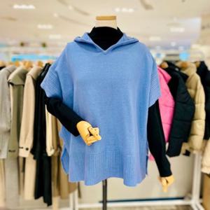 스테파니 A24SW4120 후드 박시 망토 조끼