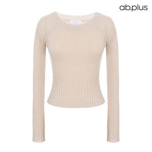 [ab.plus] 웨이스트 슬림 버티컬 라인 니트 (LSY1MW68A)