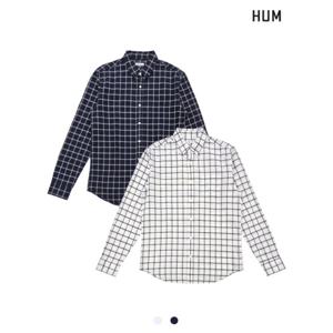 [HUM][HUM]남) 코튼린넨 체크셔츠(FHNECSL105P)