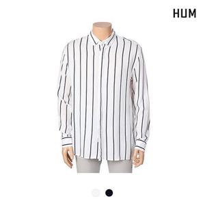 [HUM]남) 프린트 스트라이프 긴팔셔츠(FHNECSL112M)