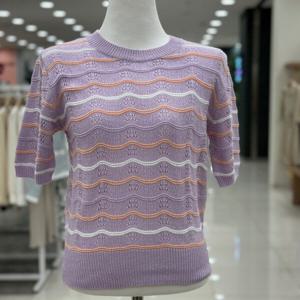 [숲]라운드넥  배색 반팔니트/ OA5SKT6VI