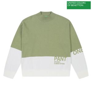 [베네통] Project pantone color block pullover 2F_1135E201D_921