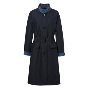 닥스 여성 24FW 역시즌세일네이비 체크 타프타 이중지 맥트렌치코트 (탈부착 울베스트) DLCO4DE85N2