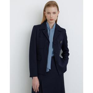 닥스 여성 24FW 울 100%네이비 긴팔자켓 DLJA4D805N3