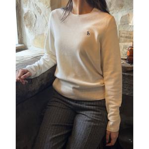 헤지스 여성 24FW 역시즌세일캐시미어 스웨터 아이보리 HSSW4D902IV