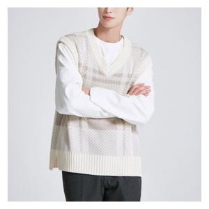 [스파오][역시즌]체크 니트 베스트 (SPKVB4TM99-T)