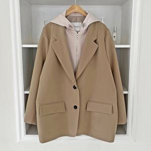[아이우먼] 스택트후디루즈버튼자켓 SMQ585M409 빅사이즈