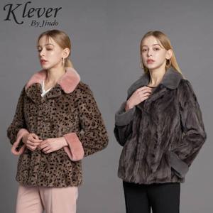 [진도]진도 Klever 풀스킨카라 스크랩 유색 밍크자켓 (K4W1MJ52_